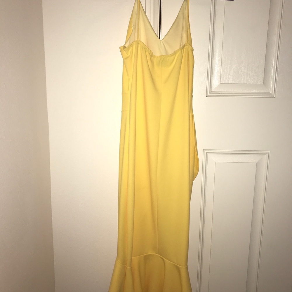 Yellow Ruffed Midi - Picture 3 of 5
